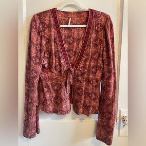 Free people v neck blouse